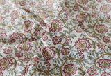 Ikat Flower patterned Fabric made in Korea by Half Yard