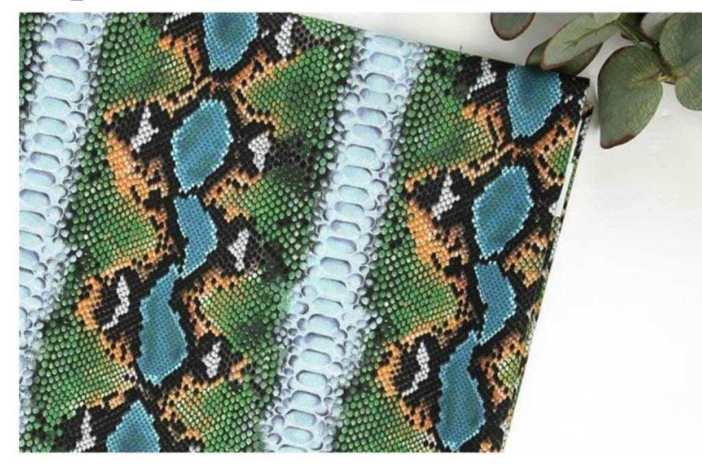 Snake Skin Patterned Fabric, Digital Textile Printing made in Korea by the Half Yard