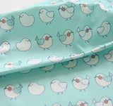 Bird Patterned Fabric, Cute, Kids, Sewing, Quilt made in Korea by Half Yard