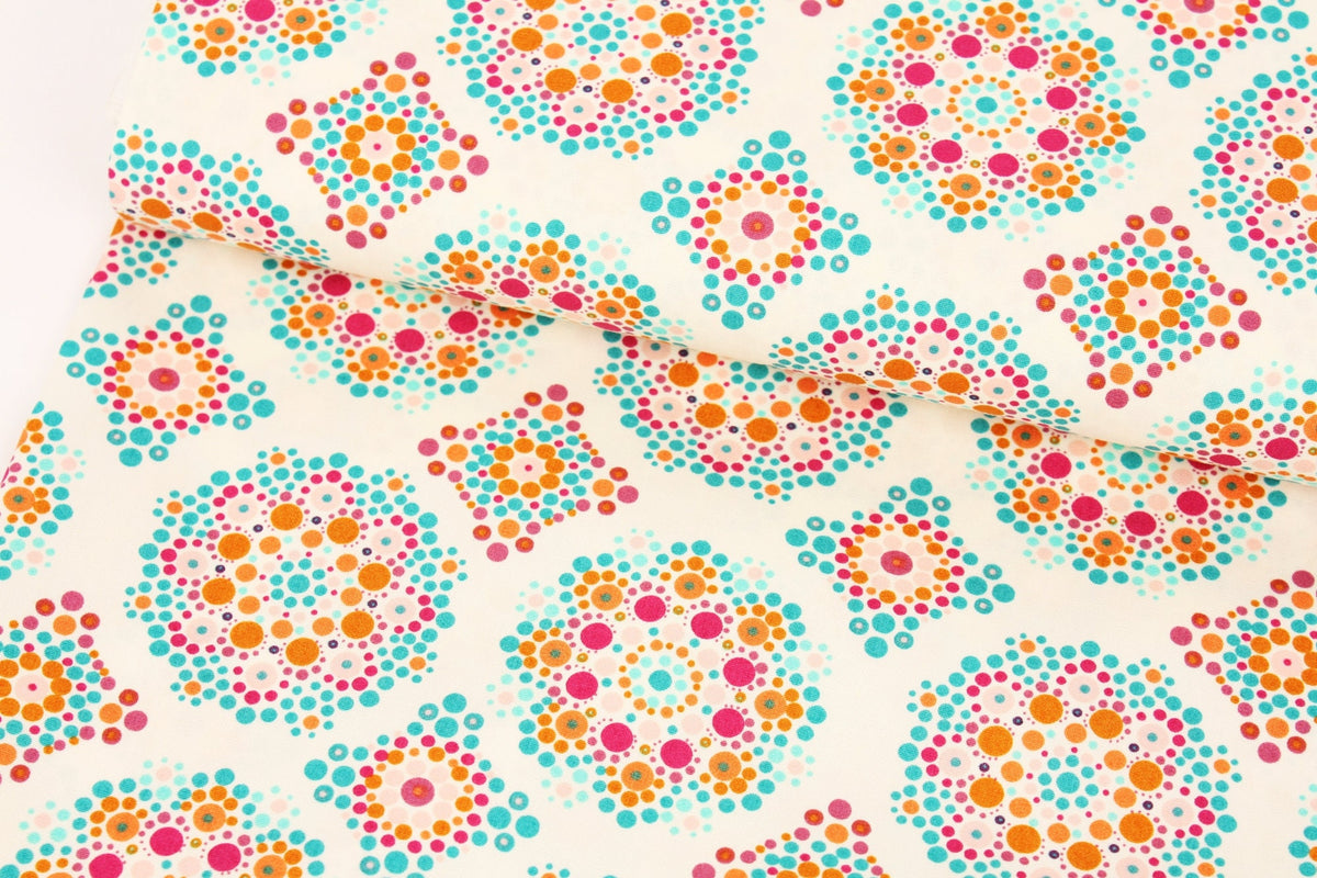 Exotic Design Marrakesh Fusion Mister Domestic Mandala Drops by the Half Yard