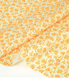 Yellow Flower Patterned Fabric made in Korea by the Half Yard