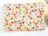 Fruits Flowers Floral Patterned Fabric made in Korea by the Half Yard