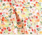 Fruits Flowers Floral Patterned Fabric made in Korea by the Half Yard