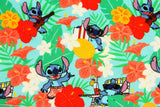 Disney Lilo and Stitch Licensed Fabric printed in Korea by the Half yard