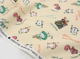 Alice in Wonderland Fabric made in Korea by the Half Yard