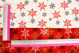 Flannel Gnomies Snowflakes Christmas by Shelly Comiskey for Henry Glass Fabrics by the Half Yard