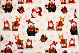 Flannel Gnomies Genomes Christmas Winter Fabric by Shelly Comiskey for Henry Glass Fabrics by the Half Yard