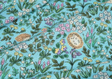 Hedgehog Flower Garden patterned Fabric made in Korea by Half Yard Digital Textile Printing