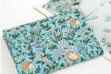 Hedgehog Flower Garden patterned Fabric made in Korea by Half Yard Digital Textile Printing