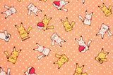 Pocket Monster, Pokemon,Metamon Pikachu Pokemonball Fabric made in Korea by the Half Yard