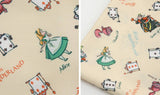 Alice in Wonderland Fabric made in Korea by the Half Yard