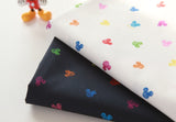 Disney Rainbow Mickey Mouse Face Fabric made in Korea by the Half Yard