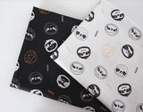 Kawaii Sloth Face Fabric made in Korea by the Half Yard