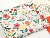 Garden Flowers Floral Patterned Fabric made in Korea by the Half Yard