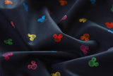 Disney Rainbow Mickey Mouse Face Fabric made in Korea by the Half Yard