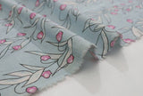 Bellflower patterned Fabric made in Korea by Half Yard