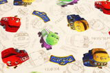 Chuggington Characters Fabric British Anime made in Japan by the Half Yard