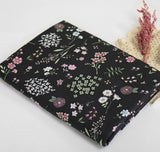 Wild Flower Floral patterned Fabric made in Korea by the Half Yard