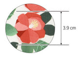 Camellia Flowers Patterned Fabric made in Korea by Half Yard