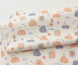 Cat Kitten Patterned Fabric made in Korea by Half Yard Digital Textile Printing