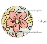 半碼韓國製造花朵花卉圖案布料