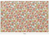 Flowers Floral Patterned Fabric made in Korea by the Half Yard