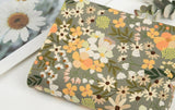 Flowers Floral Patterned Fabric made in Korea by the Half Yard