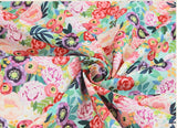 Flowers Floral Patterned Fabric made in Korea by the Half Yard