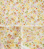 Floral Bear Face Fabric made in Korea by the Half Yard