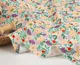 Flowers Floral Patterned Fabric made in Korea by the Half Yard