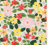 Flowers Floral Patterned Fabric made in Korea by the Half Yard