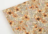 Elatior Begonia Flower patterned Fabric made in Korea by Half Yard