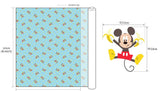 Disney Mickey Mouse Banana Cotton Fabric printed in Korea by the Half Yard