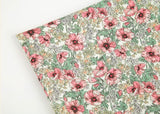 Elatior Begonia Flower patterned Fabric made in Korea by Half Yard