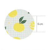 Jeju Yuzu Citron Patterned Fabric made in Korea by Half Yard  DTP(Digital Textile Printing)