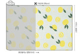 Jeju Yuzu Citron Patterned Fabric made in Korea by Half Yard  DTP(Digital Textile Printing)