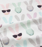 Sunglasses Rabbit printed Fabric made in Korea by the Half Yard