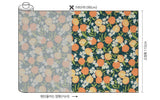 ハンラボン済州オレンジフルーツシトラス柄生地 韓国製 半ヤード DTP(デジタルテキスタイルプリント)