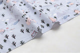 House Forest Patterned Fabric made in Korea by the Half Yard