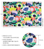 Colorful Flower patterned OEKO-TEX® Fabric, Floral Fabric made in Korea by the Half Yard