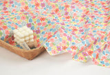 Colorful Flower patterned OEKO-TEX® Fabric, Floral Fabric made in Korea by the Half Yard