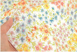 Colorful Flower patterned OEKO-TEX® Fabric, Floral Fabric made in Korea by the Half Yard