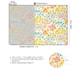 Colorful Flower patterned OEKO-TEX® Fabric, Floral Fabric made in Korea by the Half Yard