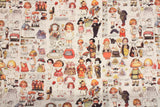 Vintage Paper Dolls Fabric made in Korea by the Half Yard