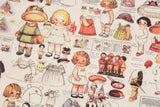 Vintage Paper Dolls Fabric made in Korea by the Half Yard