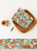 Wild Flower patterned OEKO-TEX® Fabric, Floral Fabric made in Korea by the Half Yard