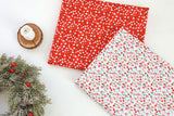 Christmas Patterned fabric made in Korea Digital Textile Printing by the Half Yard