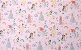 Disney Princess Snow White Cinderella Fabric printed in Korea by the Half Yard