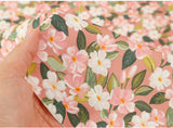 Blossom Flower patterned OEKO-TEX® Fabric, Floral Fabric made in Korea by the Half Yard