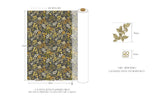 Autumn Vibes Leaves Flowers  Patterned Fabric made in Korea by Half Yard Digital Textile Printing